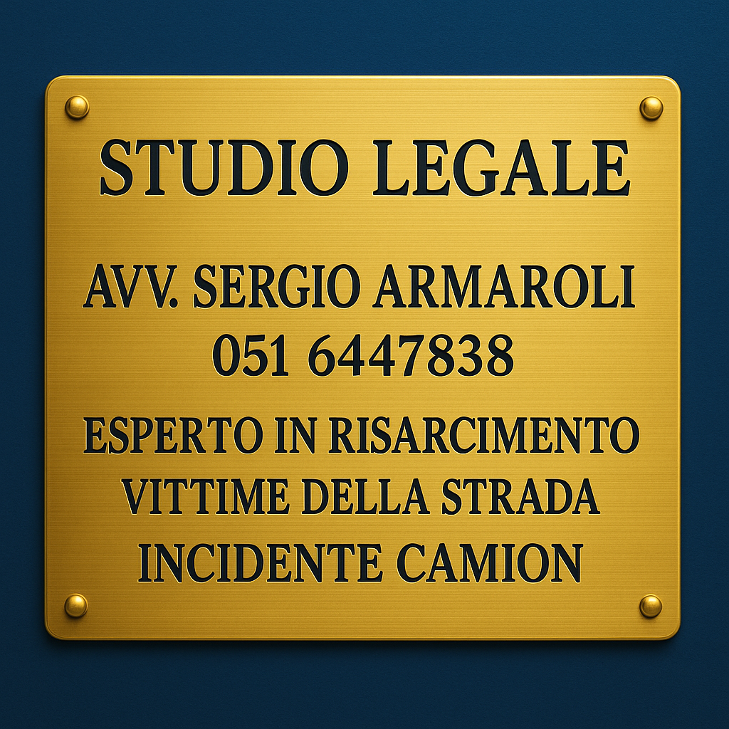 Avvocato incidente camion Bologna: tutela legale per risarcimento danni gravi e mortali