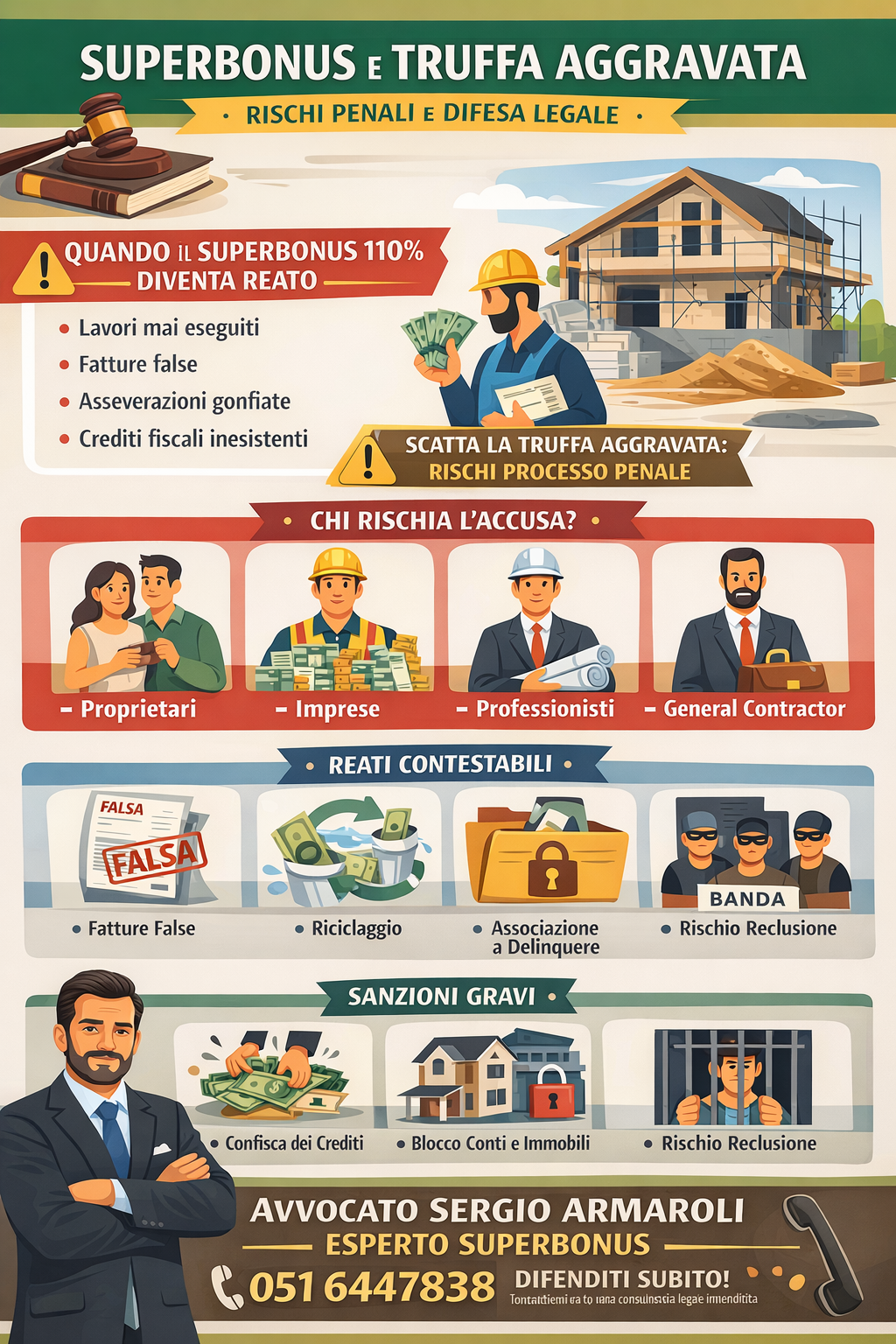 Avvocato Superbonus cantieri bloccati Bologna Modena Parma | Impresa abbandona lavori